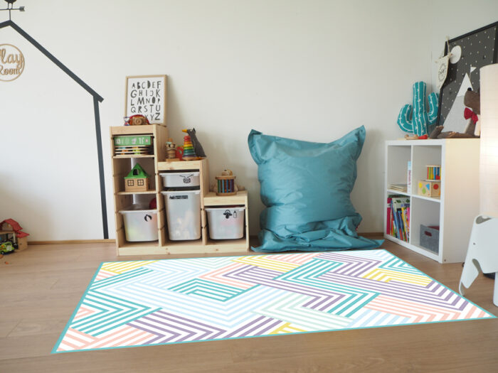 Maze-pastel-colors-mat-rug-alfombra-minimoi