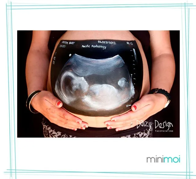 Fotos de embarazo originales con Belly Painting - Minimoi