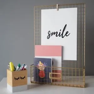 Lámina Smile con decoracion escritorio