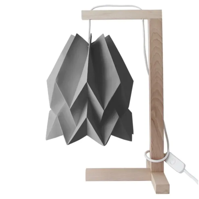 Origami-lampara-mesa-gris-oscuro-papiroflexia-decoracion-japonesa-minimoi