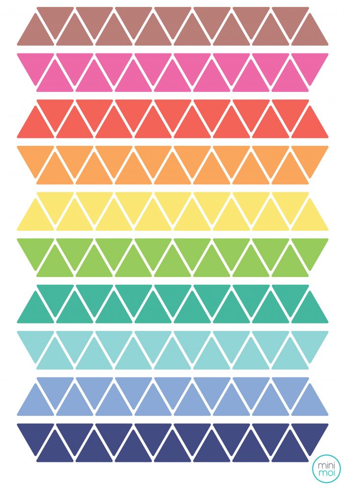 Vinilo Triangles Colors
