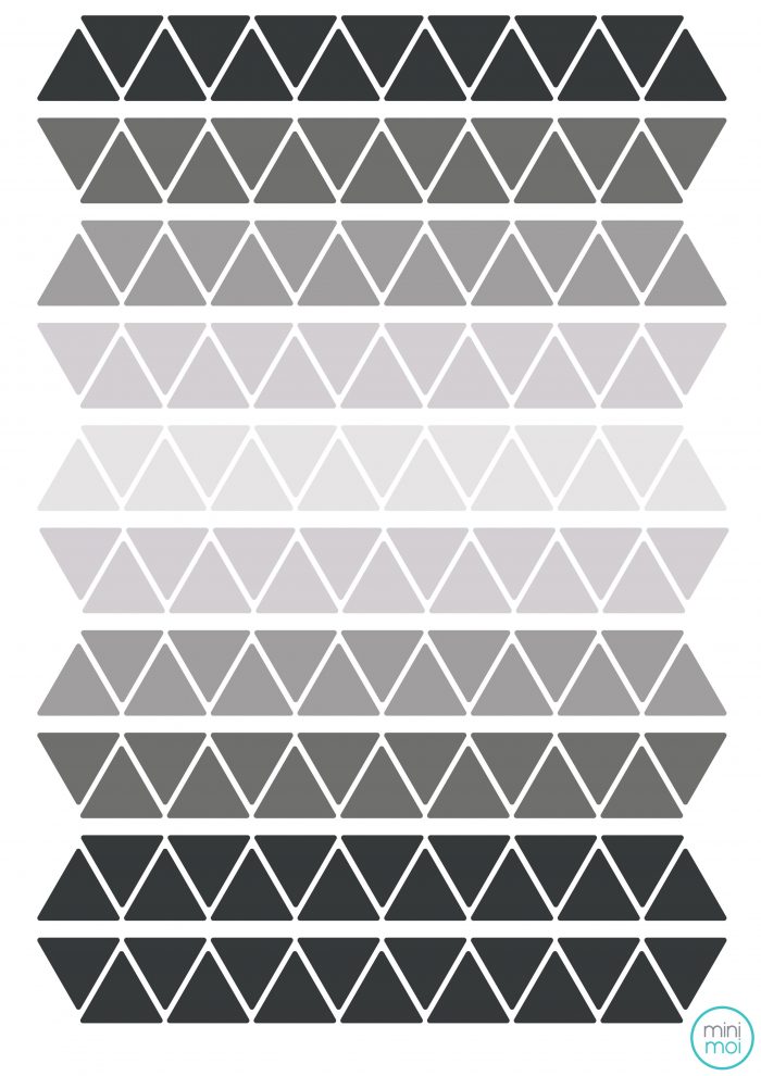 Vinilo Triangles Grey