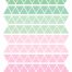 Vinilo Triangles Mint & Pink