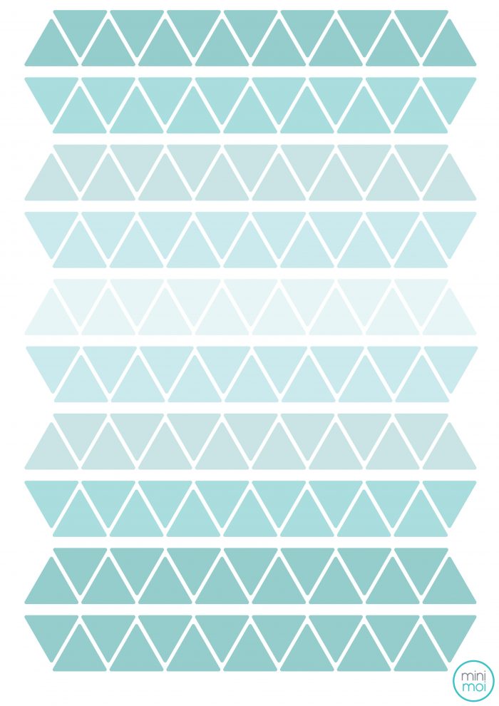 Vinilo Triangles Aquamarine