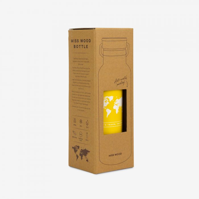Botella World Yellow caja